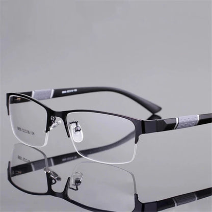 High-Quality Half-Frame Reading Glasses – Unisex, Business Style, Various Diopters