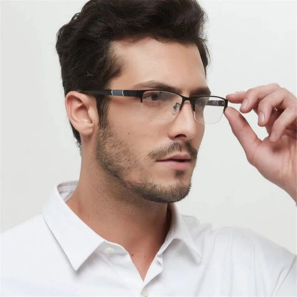 High-Quality Half-Frame Reading Glasses – Unisex, Business Style, Various Diopters