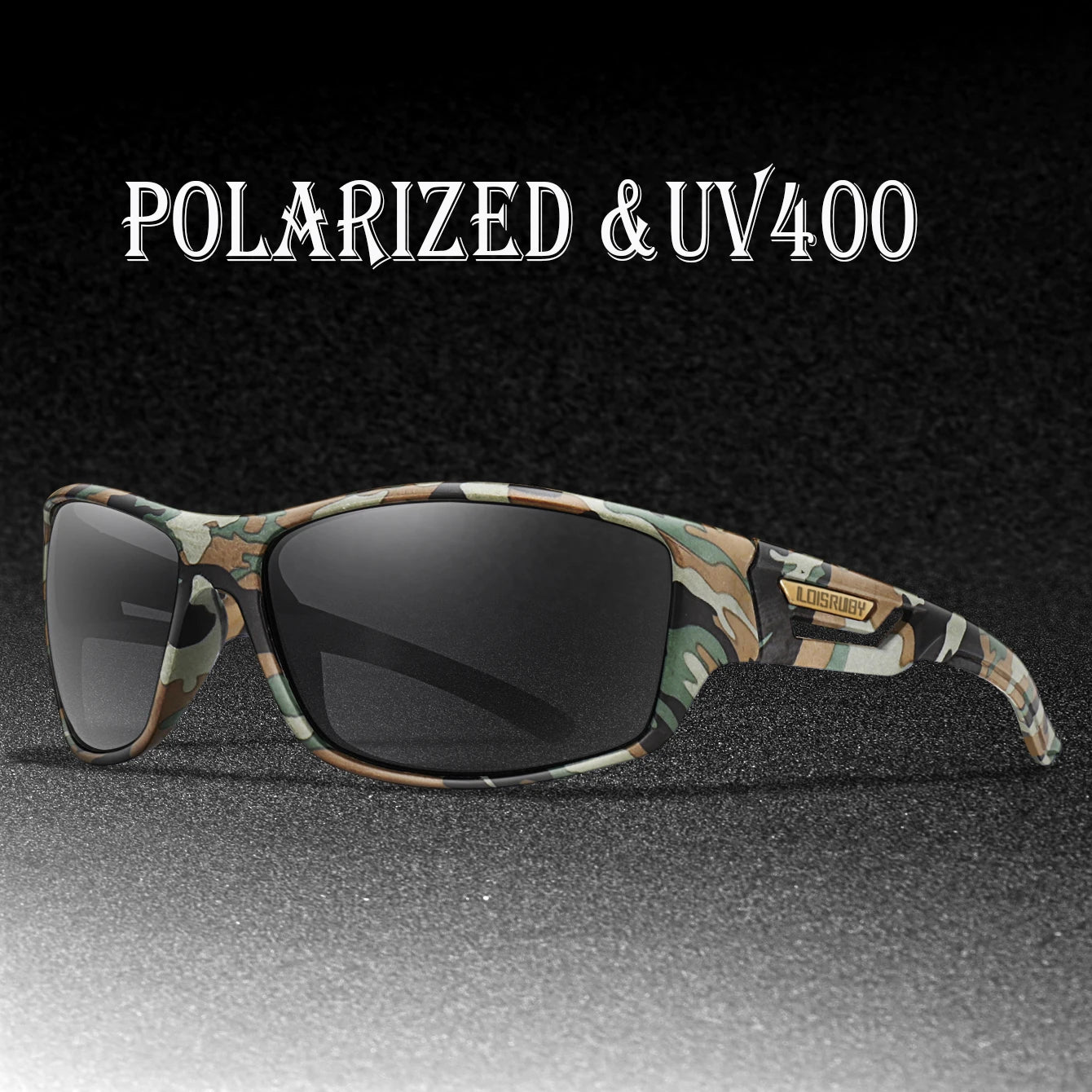 Polarized Fishing Sunglasses - Camouflage UV400 Eyewear for Men, Cycling, Running & Outdoor Sports