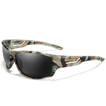 Polarized Fishing Sunglasses - Camouflage UV400 Eyewear for Men, Cycling, Running & Outdoor Sports