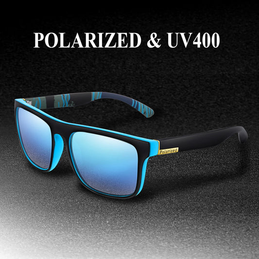 Retro Polarized Square Cycling Sunglasses - Night Vision & UV400 Protection