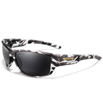 Polarized Fishing Sunglasses - Camouflage UV400 Eyewear for Men, Cycling, Running & Outdoor Sports