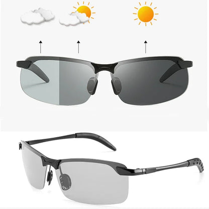 Photochromic Polarized Sports Sunglasses for Men - UV400 Protection