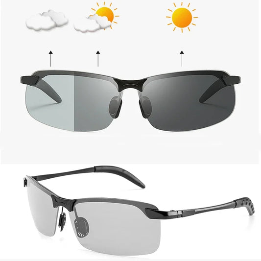 Photochromic Polarized Sports Sunglasses for Men - UV400 Protection