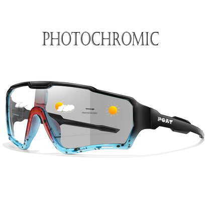 Photochromic Sports Sunglasses - Lightweight Eyewear for Cycling, Fishing & Running