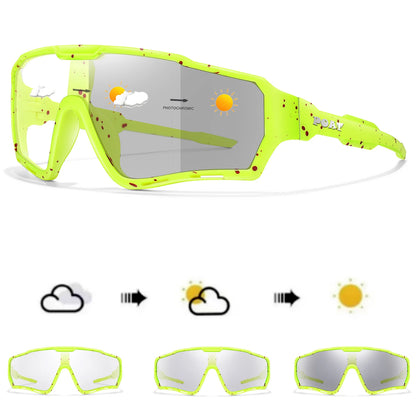 Photochromic Sports Sunglasses - Lightweight Eyewear for Cycling, Fishing & Running